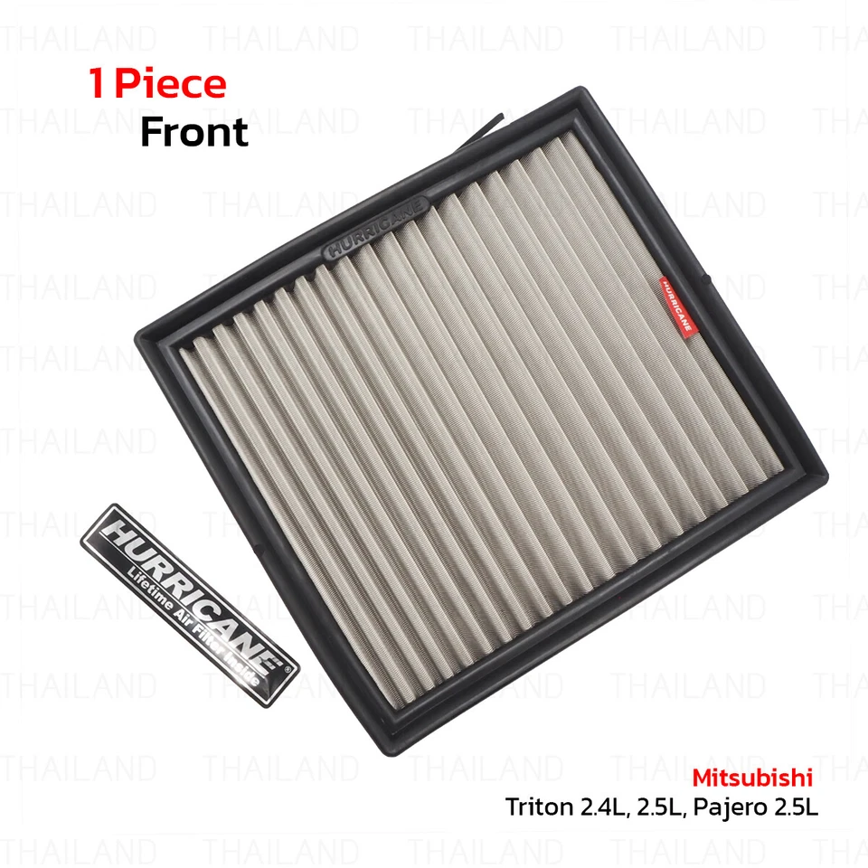 For Mitsubishi L200 PajeroSport 2015 - '19 Hurricane Air Flow Filter Stainless Foto 2 de 4