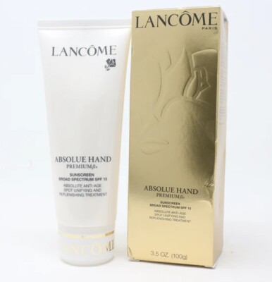 SPF15 Treatment 100ml Absolue Hand Premium Bx Sunscreen brand new in box