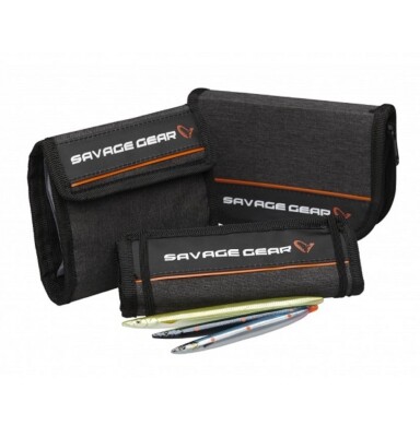 Savage Gear Flip Wallet and Roll Up Pouch Rig und Köder Tasche Seeker Sandeel