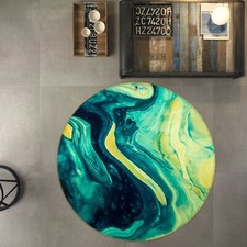 3D Green Yellow Mix NAO5746 Game Rug Mat Elegant Photo Carpet Mat Fay