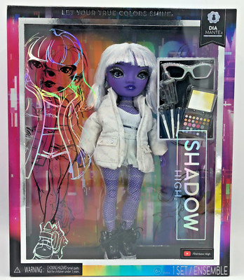 MGA Shadow High Dia Mante 583066EUC Fashion Doll lila 28cm Puppe Serie2 Neu OVP