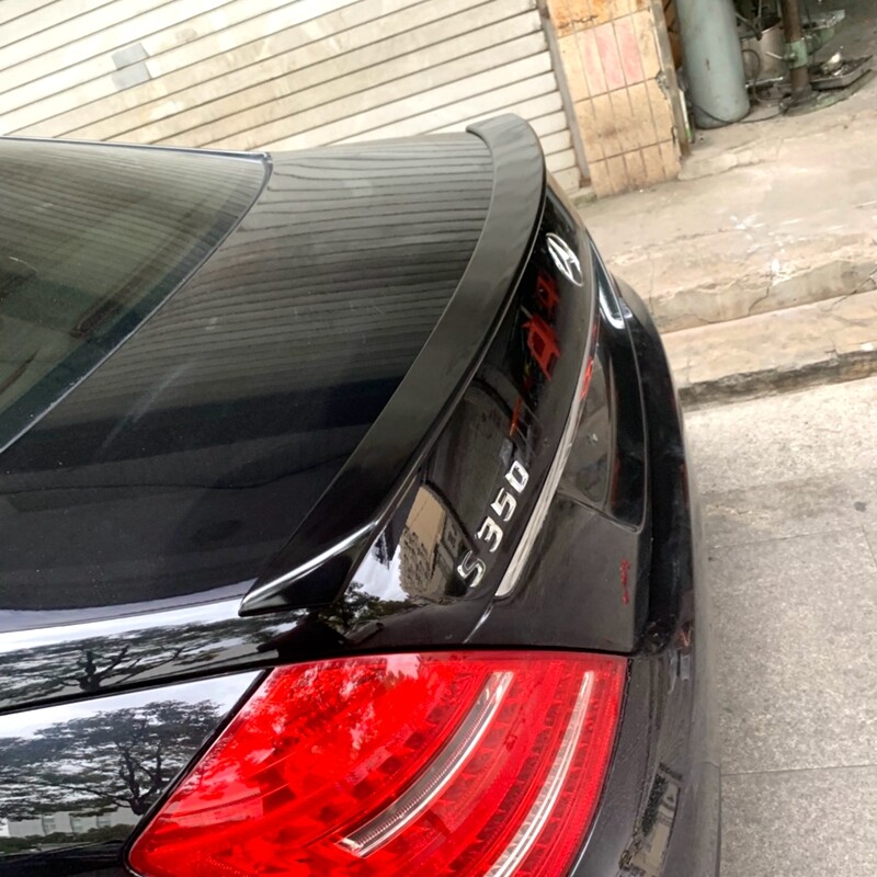 FOR MERCEDES S CLASS W221 S500 S550 07-13 GLOSS BLACK REAR TRUNK  