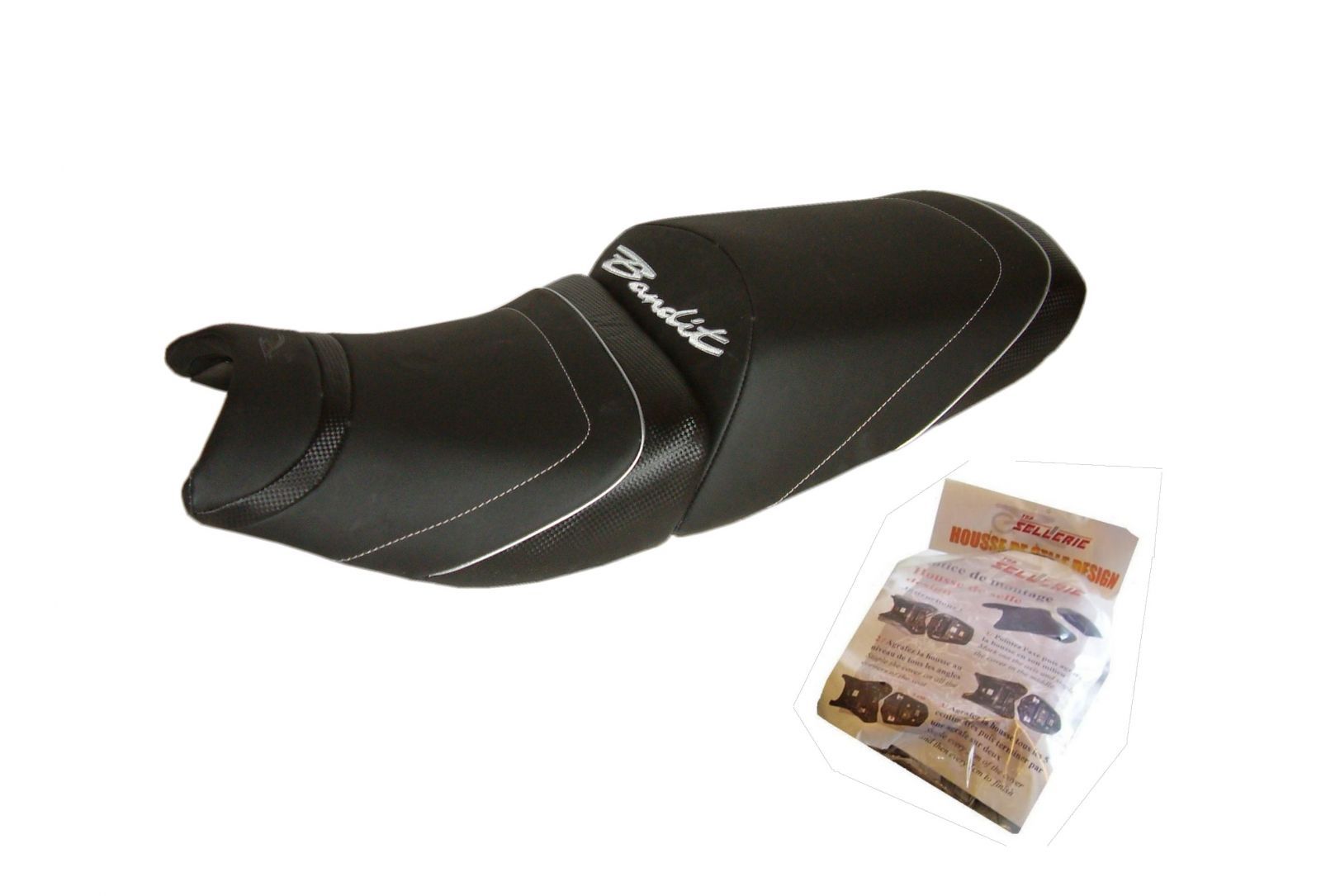 Selle moto Suzuki Bandit 1250 GSF : Housse de protection design noir HSD1861 2005-2009