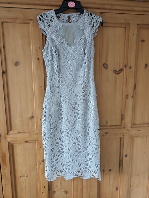 Grey lace Lipsy VIP midi dress, size 4 | eBay UK Grey lace Lipsy VIP midi dress, size 4 | eBay UK