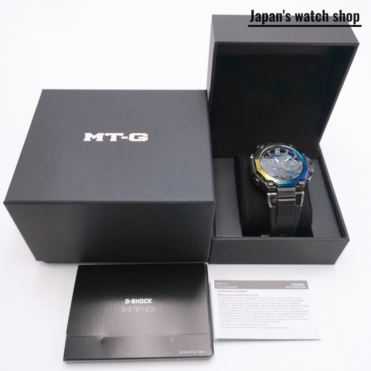 CASIO G-SHOCK MTG-B2000YR-1AJR Black Rainbow Atomic Solar Mens