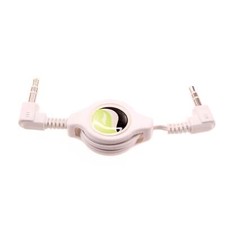 Cable Auxiliar Retráctil 3.5mm Adaptador Coche Estéreo Audio Auxiliar para Teléfonos Celulares
