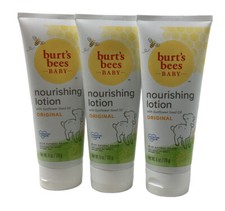 3pk Burt  s Bees Baby Nourishing Lotion Original 6oz Ea. Pediatrician Tested 9A