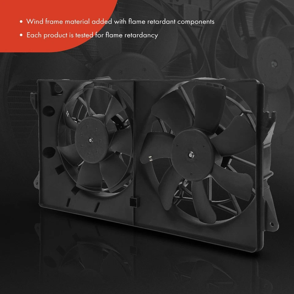 Ventilador de refrigeración de radiador de doble motor con conjunto de cubierta para Toyota MR2 Spyder Celica Foto 3 de 4