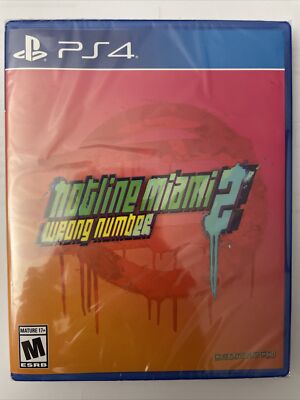Hotline Miami 2 Wrong Number PS4 Limited Number 1860 Of 2000 New Sealed