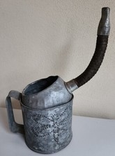 Vintage Galvanized Oil Can W/ Spout Turned Planter Dragonfly Garden Decor