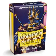 Dragon Shields Matte Purple Japanese/Small Standard Deck Protector Card Sleeves
