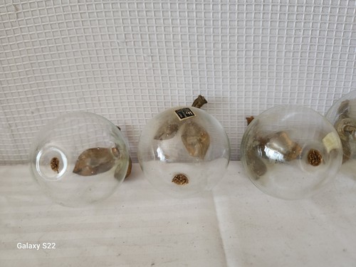8 Frutta Giappone in vetro trasparente soffiato a mano vintage - Foto 14 di 16