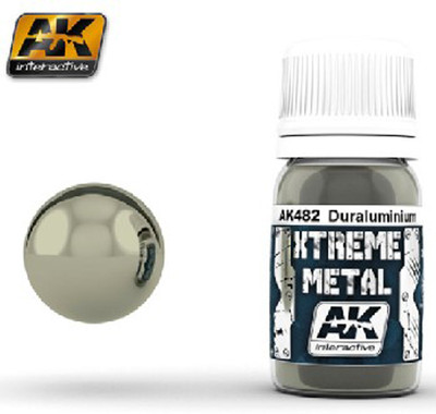 AK Interactive AKI-482 Xtreme Metal Duraluminum Metallic Paint 30ml Bottle