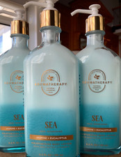 3 THREE SEA Aromatherapy 6.5oz JASMINE  EUCALYPTUS LOTION Bath and Body Works