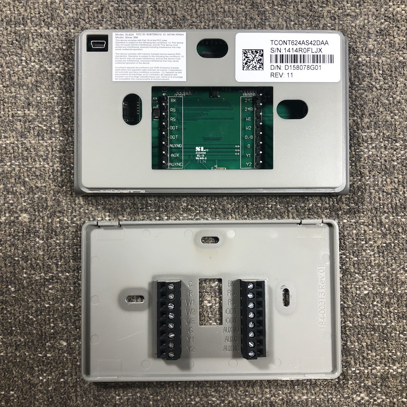Trane Nexia Touchscreen Comfort Control Thermostat TCONT624AS42DAA XL624  Silver | eBay