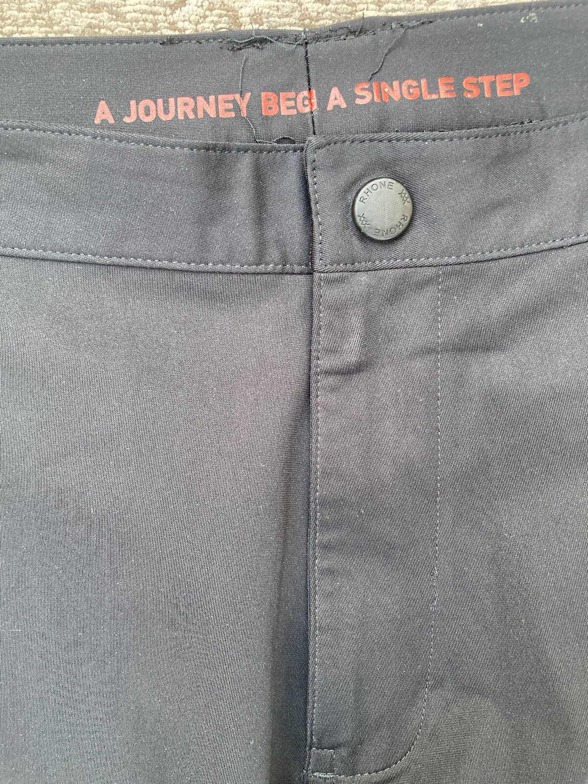 Men's Rhone Pants Black Solid Everyday Pocket 36x… - image 2