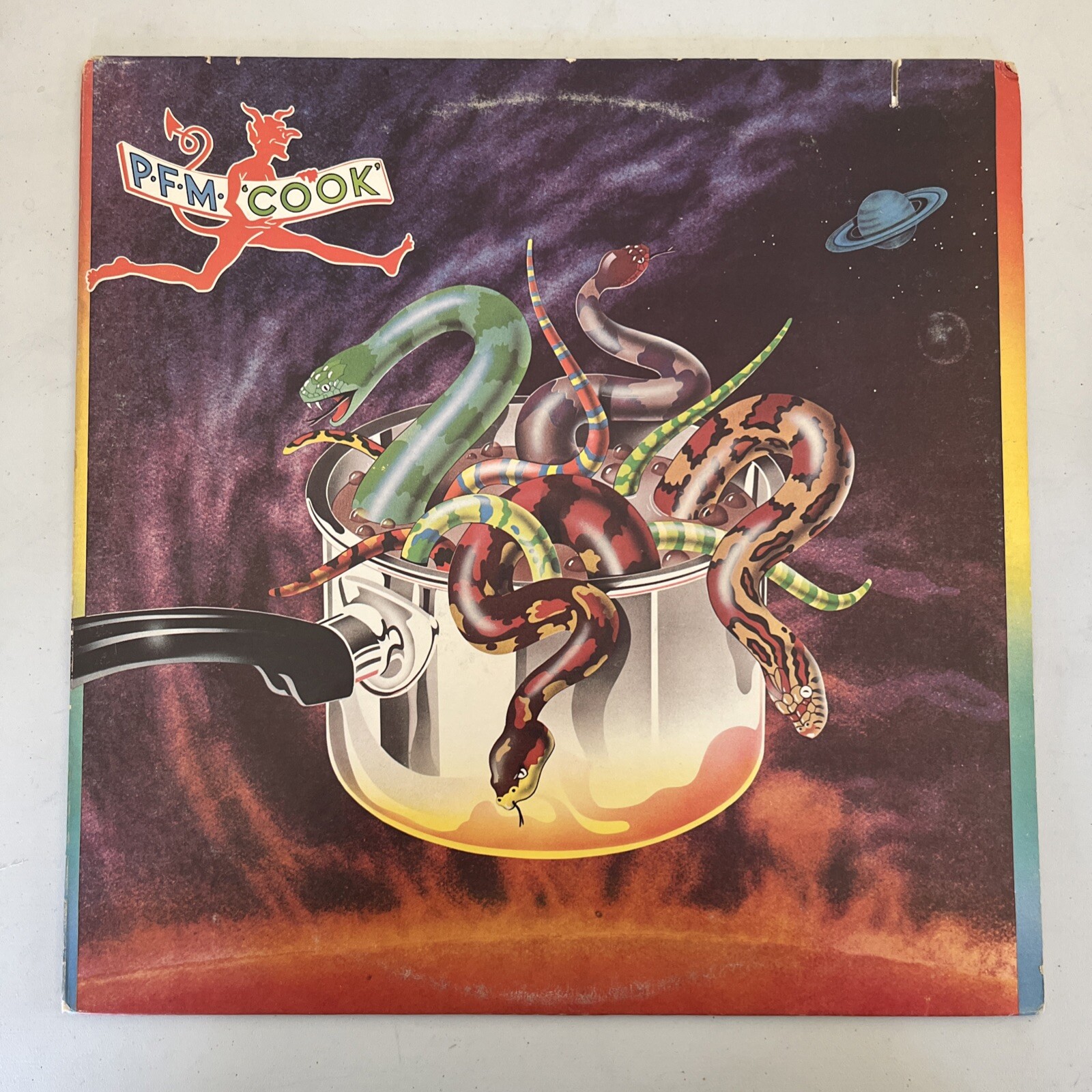 PFM Cook Vinyl LP Live Manticore Records K53506  1974 US Prog Rock