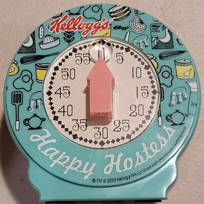 Retro Kellogg's Happy Hostess Kitchen Timer 