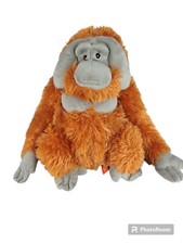 Wild Republic Orangutan Orange Plush Monkey 12" Stuffed Animal Toy realistic