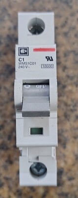  CUTLER HAMMER CAT. NO. WMS1C01 1 AMP 1 POLE BREAKER