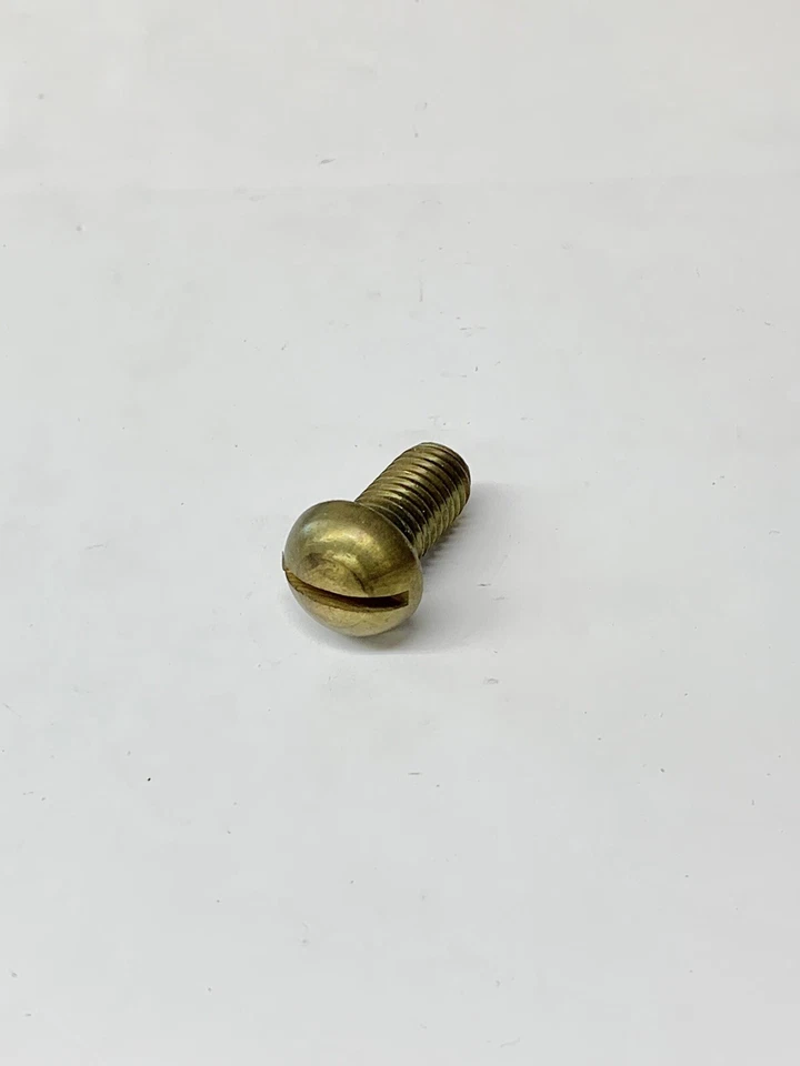 (10 pcs) 1/2-13 X 1 Slotted Round Head Machine Screw BRASS 1/2” x 1” bolt USA - Image 4 of 4