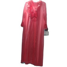 Vintage EVE STILLMAN Nightgown/Robe Ensemble  SZ s