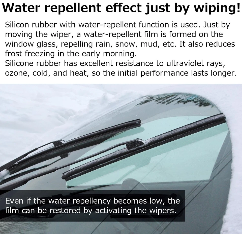 Limpiaparabrisas de invierno PIAA FSS40AW FlatSnow Silicort 16" 400 mm listo para todo clima Foto 4 de 4