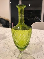 Vintage Baccarat Vase Green