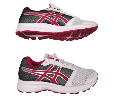 ASICS Patriot T669N Womens Running Shoes White Pink Size UK UK