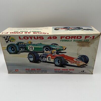 Vtg ASAHI Lotus 49 Ford F-1 Junior Race Car, Battery Vtg ASAHI Lotus 49 Ford F-1 Junior Race Car, Battery