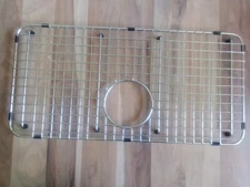 Serene Valley Stainless Sink Grid With Rear Drain, Corner Radius 1.5" NDG2513R