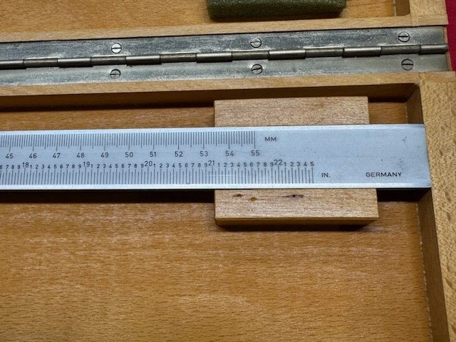 HELIOS VERNIER CALIPER 0-20" Nib Style Jaws w/ Fine Adjustment - VINTAGE - Image 3 of 4