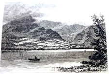 DAVID LAW  ETCHING   CONISTON  1898