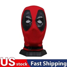 Cosplay Halloween Deadpool Full Face Mask Perspective Breathable Knit Helmet