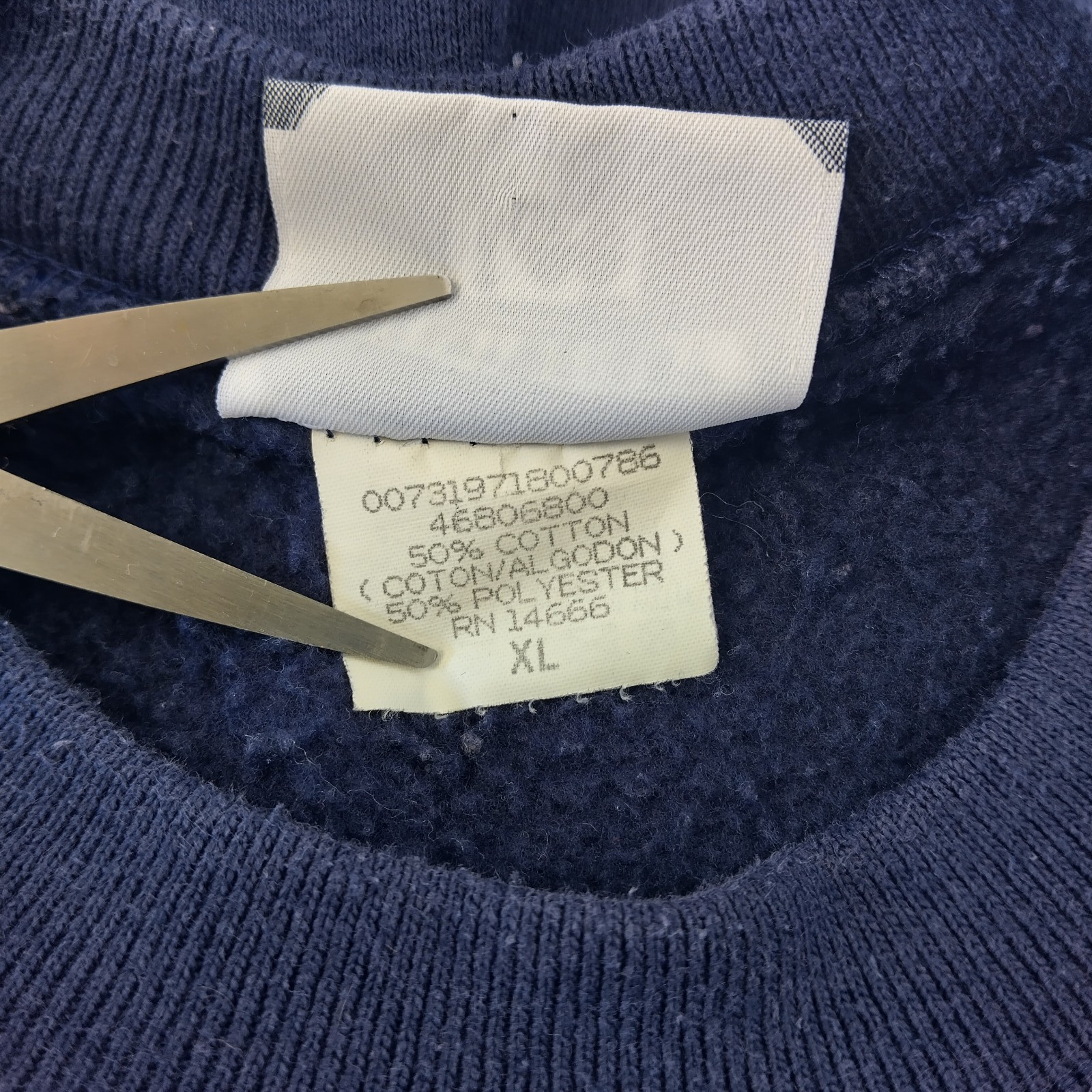 West Virginia University Lee Heavyweight Blue/Gold Sweatshirt embroidered XL thumbnail 10