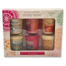 Yankee Candle Simply Home Box Set Of 6 Votive Candles - 2015