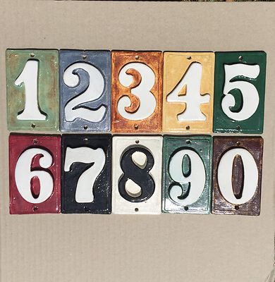 Mailbox Post numbers. Weatherproof, fadeproof tiles with or w/o holes ...