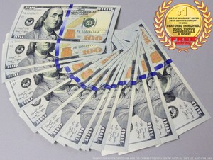 Prop Money 100s Blue Style Full Stack Play Fake Prop Bills Movie - image is loading prop money 100s blue style full stack play