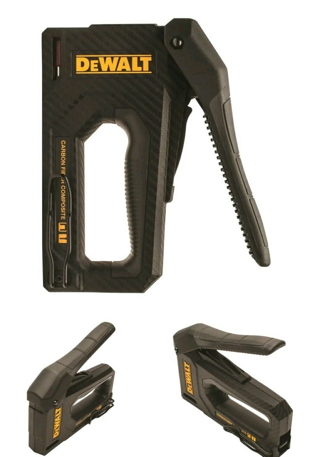 3 Pack Dewalt Carbon Fiber Composite Staple Guns Lot of 3 76174802764