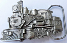 belt buckle 1981 Great American Buckle steam locomotive train engine 165