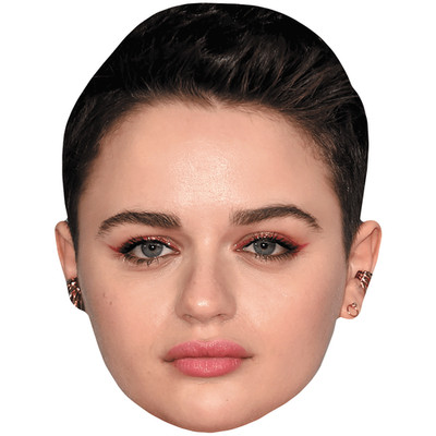Joey King (kurze Haare) Promi Maske, flaches Kartengesicht, Kostüm Maske