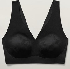 Athleta Women  s Ritual Lace Plunge Bra in Black XS D-DD - NWOT