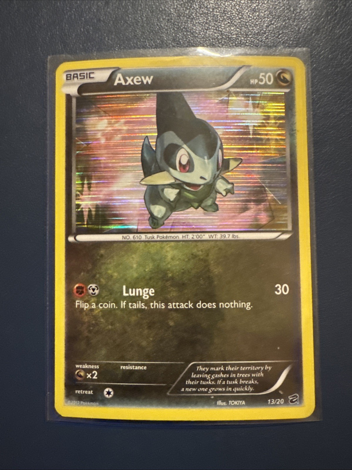 Axew 13/20 Dragon Vault Holo