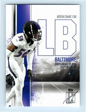 #72 2024 Topps Signature Class Base ** Adisa Isaac RC Ravens