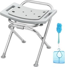 Heavy Duty Stainless Steel Folding Shower Chair