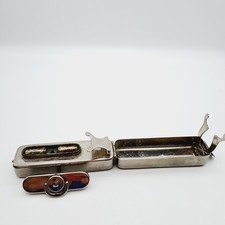 Vintage portable spirit burner steriliser curling tong G.M.134375  display prop