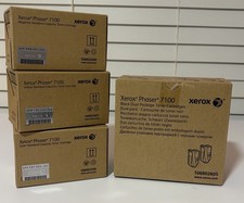 Xerox Phaser 7100 Toner Set 106R02605 106R02600 2601 2599 OEM CMYK  2 Black