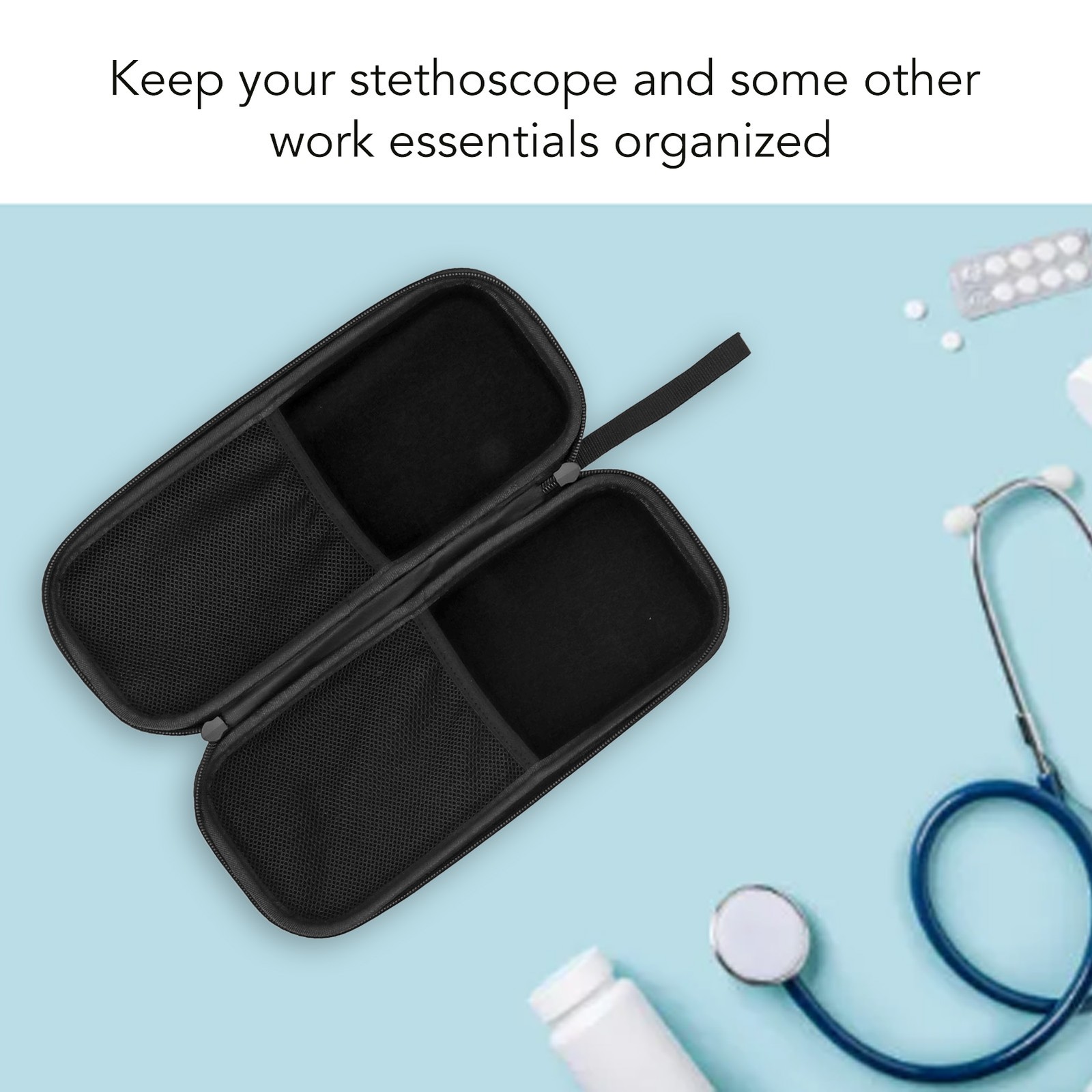 EVA Stethoscope Storage Bag Fetal Heart Hard Case Storage Box