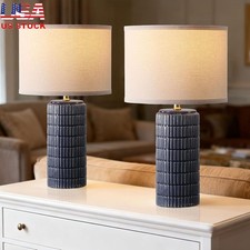 Modern Ceramic Table Lamp Set of 2 Adjustable Light Nightstand Desk Lamp New