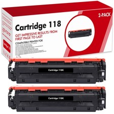 2PK Toner Cartridge for Canon 118 Color ImageCLASS MF8580CDW MF8380CDW MF726CDW